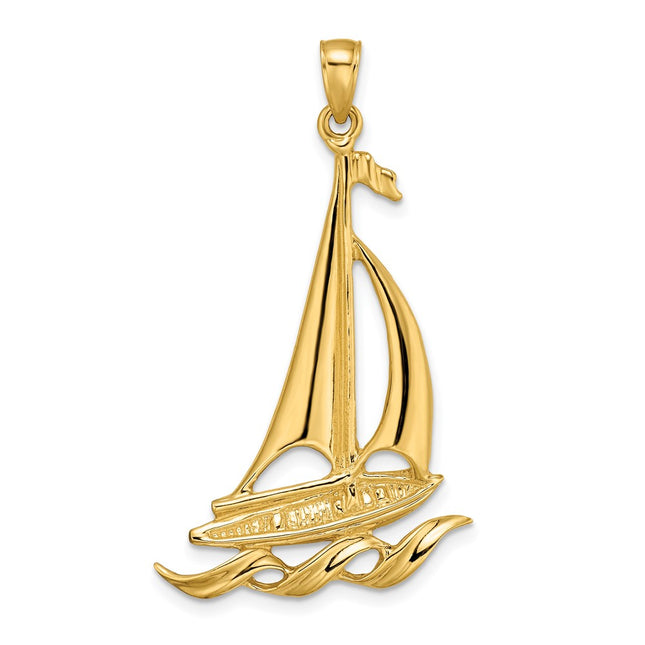 14k Yellow Gold Pendants Style K8092 - Classique Jewelry Inc.