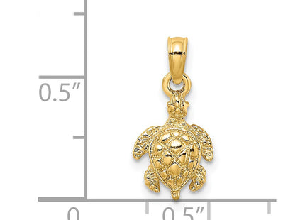 14K gold charm, another view