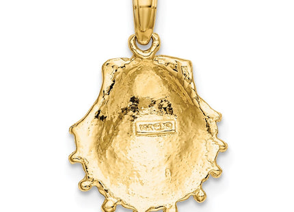 14K gold paw charm, further view