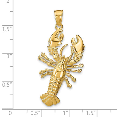 14K Lobster Pendant, 43 x 22mm