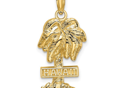 14K gold tree charm