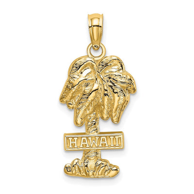 14K gold tree charm