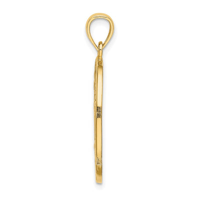 14K TURKS AND CAICOS w/Dolphin Sunset Scene Charm