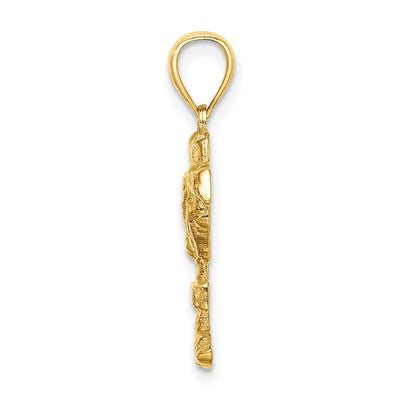 14K 2-D CURACAO On Palm Tree Charm