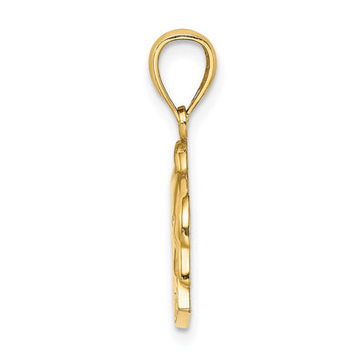 14K Polished BARBADOS Dolphin Charm