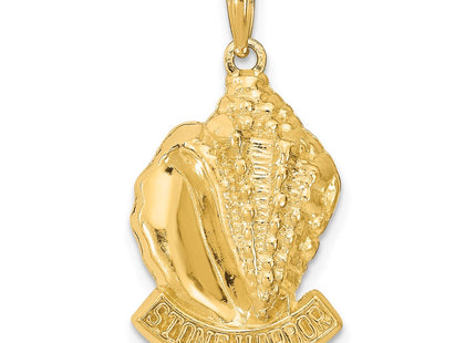 14k Yellow Gold Pendants Style K8229 - Classique Jewelry Inc.