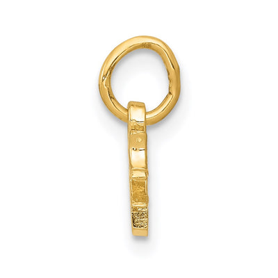 14K Chinese Symbol Good Luck Charm, 10 x 5mm