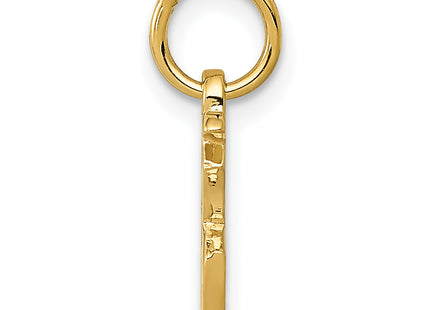14k Chinese Symbol Good Luck Charm, 15 x 10mm