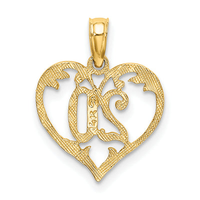 14K 20 in Heart Charm