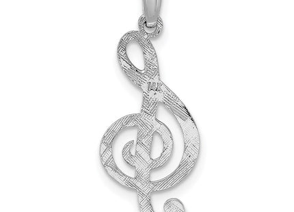 14K white gold charm, further view