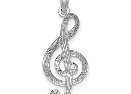 14K white gold charm