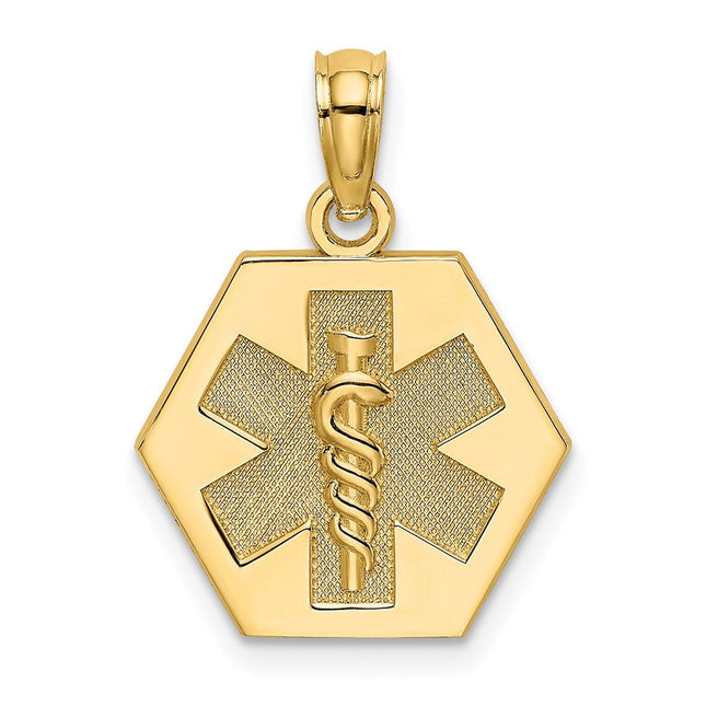14K Treble Clef Charm, 29.34 x 11.75mm