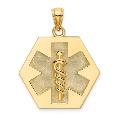 14K gold caduceus pendants & charm