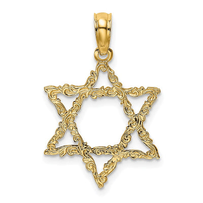 14K gold star charm