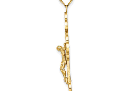 14K Crucifix W/ Budded Tips Charm (Style K8439)
