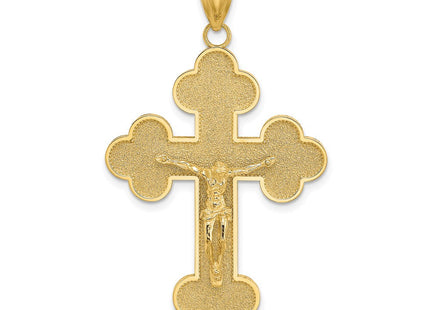 14K Crucifix W/ Budded Tips Charm (Style K8439)