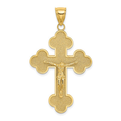 14K gold crucifix charm