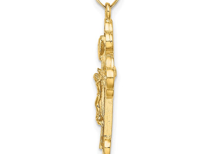 14K gold crucifix charm, alternate view