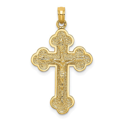 14K gold crucifix charm