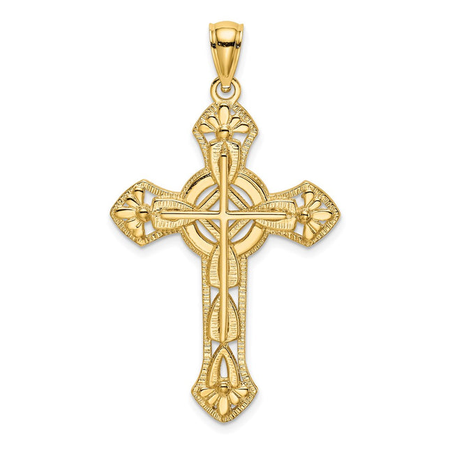 14k Yellow Gold Pendants Style K8473 - Classique Jewelry Inc.