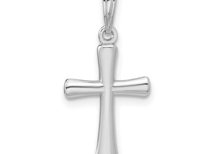 14K white gold cross charm