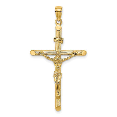 14K gold crucifix charm