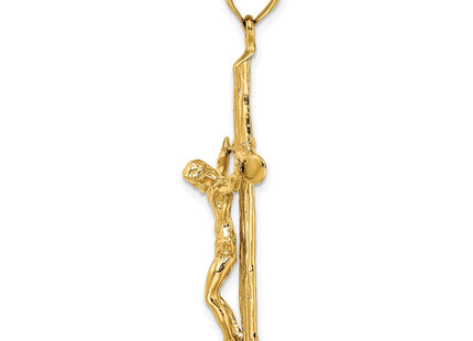 14K gold crucifix charm, alternate view