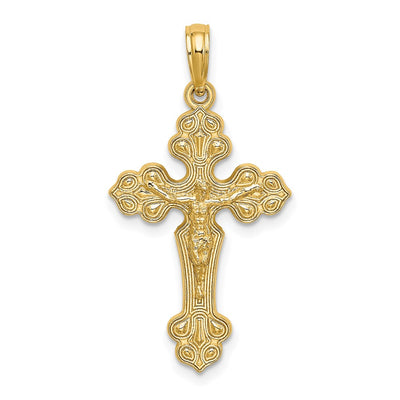 14K gold crucifix charm