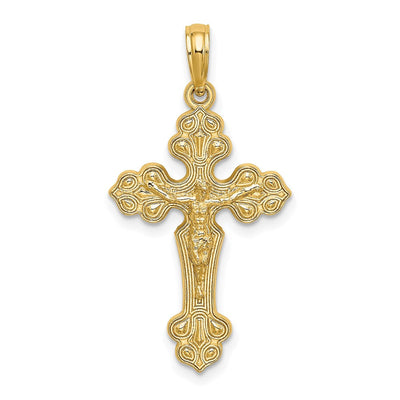 14K gold crucifix charm
