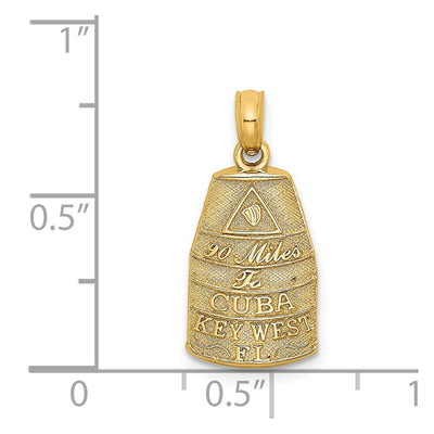 14K Small Southern Most Point USA / KEY WEST FL Charm