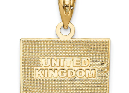 14k Yellow & Rhodium Pendants Style K870 - Classique Jewelry Inc.