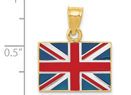 14k Yellow & Rhodium Pendants Style K870 - Classique Jewelry Inc.