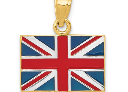 14k Yellow & Rhodium Pendants Style K870 - Classique Jewelry Inc.