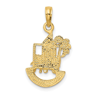 14K CHARLESTON SCENE w/ Horse, Cart, and House Charm
