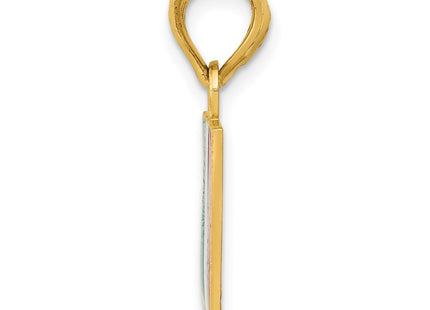 14k Yellow Gold Pendants Style K872 - Classique Jewelry Inc.