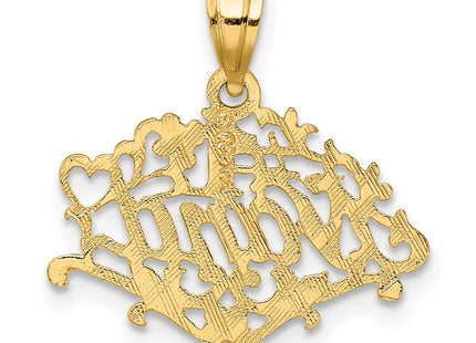 14K gold charm, another view