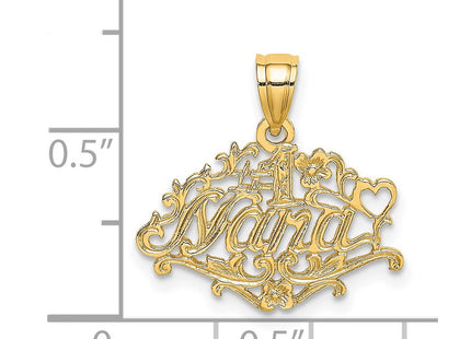 14K gold charm, further view