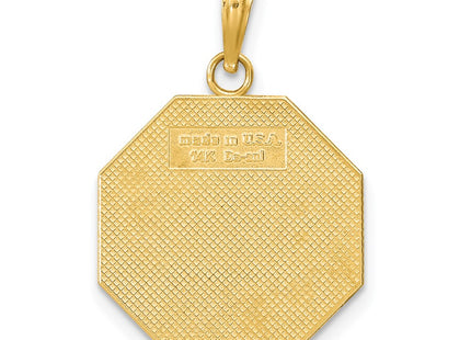 14k Yellow Gold Pendants Style K8822 - Classique Jewelry Inc.