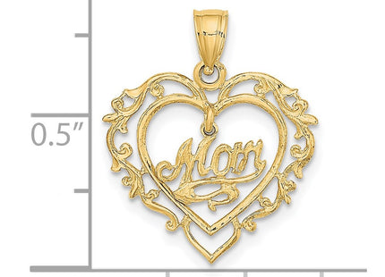 14k Yellow Gold Pendants Style K8855 - Classique Jewelry Inc.