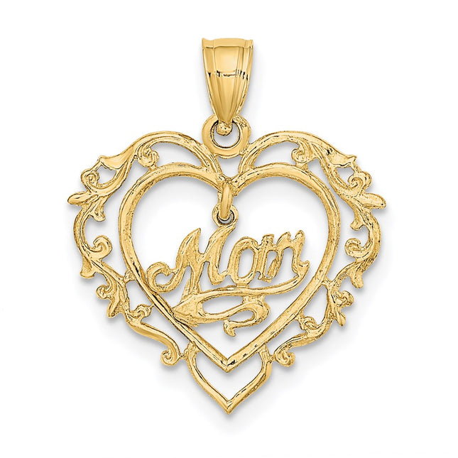14k Yellow Gold Pendants Style K8855 - Classique Jewelry Inc.