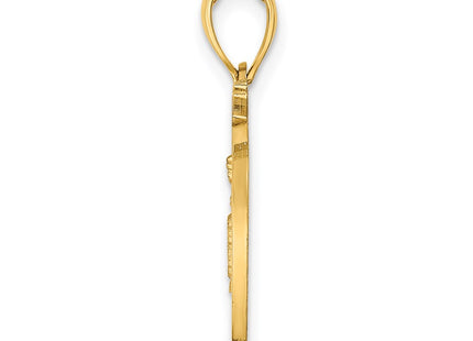 14K gold pendant, alternate view