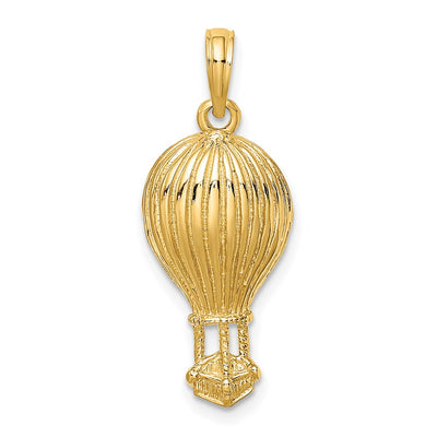 14K Polished Hot Air Ballon Charm