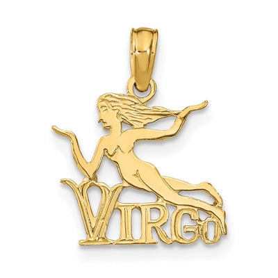 14K VIRGO Zodiac Charm