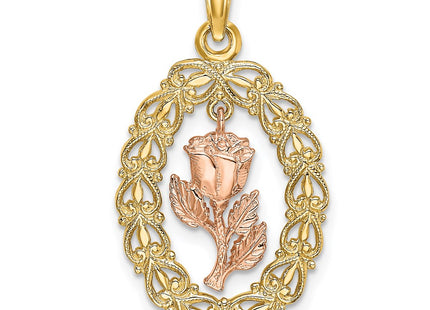 14k Two-tone Jewelry Style K8958 - Classique Jewelry Inc.