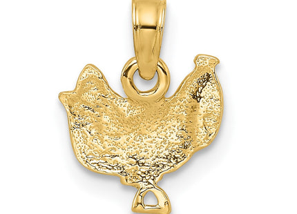 14k Yellow & Rhodium Pendants Style K8970 - Classique Jewelry Inc.