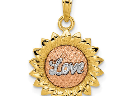 14k Tri-Color Pendants Style K8972 - Classique Jewelry Inc.