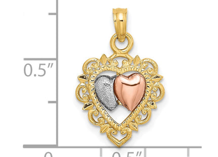 14k Two-tone Jewelry Style K8983 - Classique Jewelry Inc.