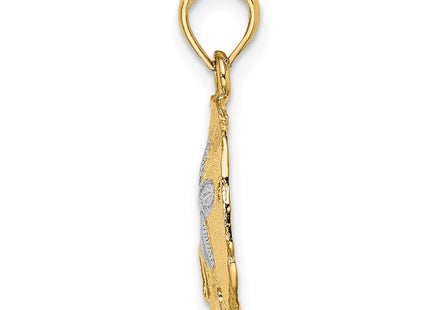 14k Yellow & Rhodium Jewelry Style K8987 - Classique Jewelry Inc.