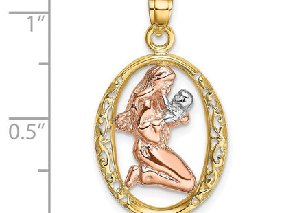 14k Two-tone Jewelry Style K8989 - Classique Jewelry Inc.