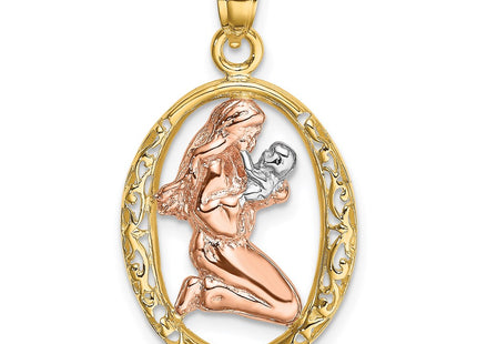 14k Two-tone Jewelry Style K8989 - Classique Jewelry Inc.